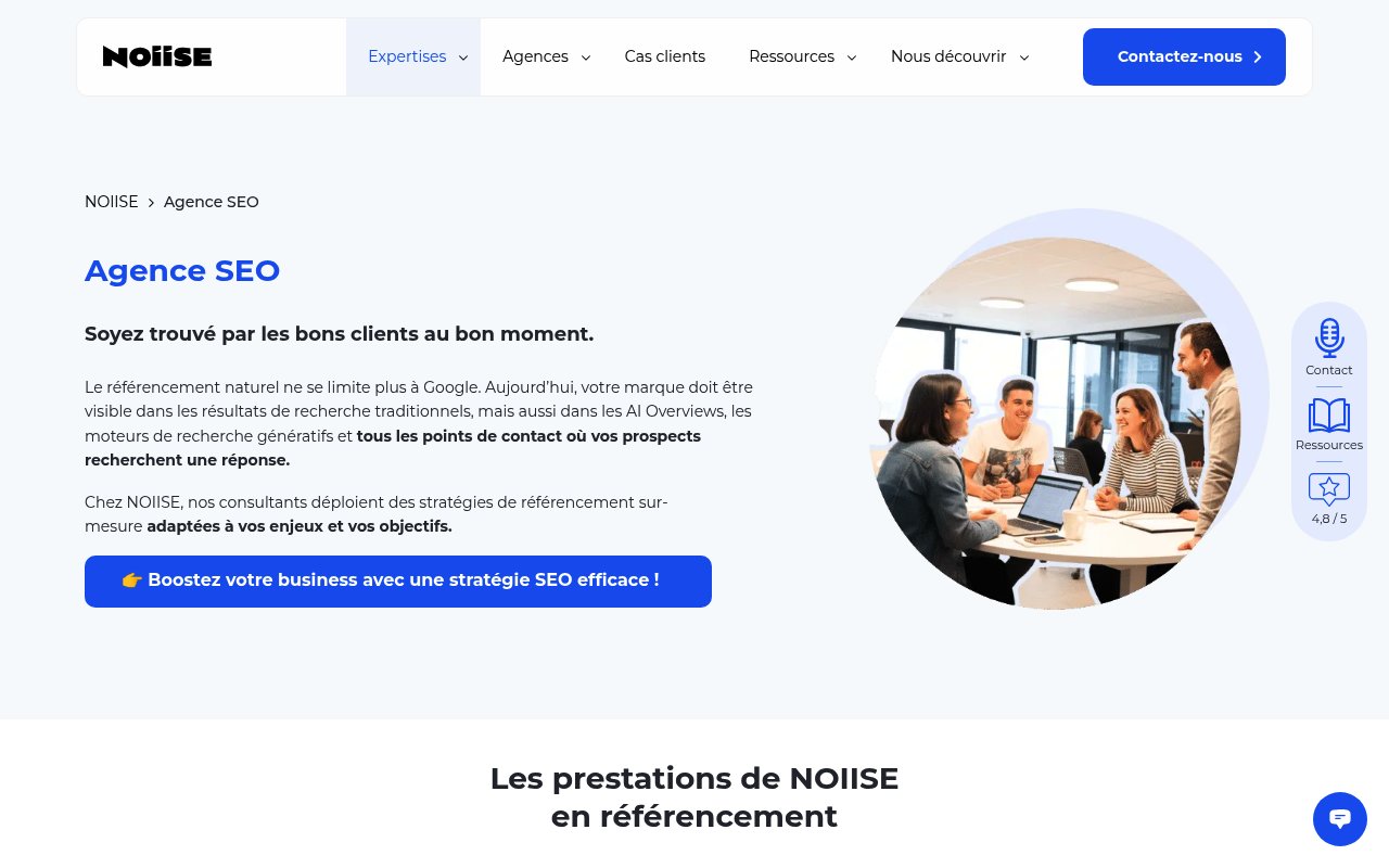 Apercu du site 1ère Position