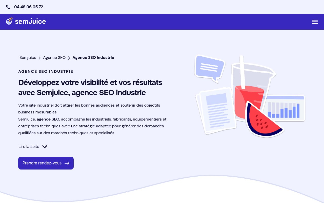 Apercu du site Semjuice