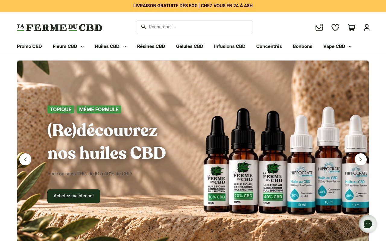 Apercu du site La Ferme du CBD