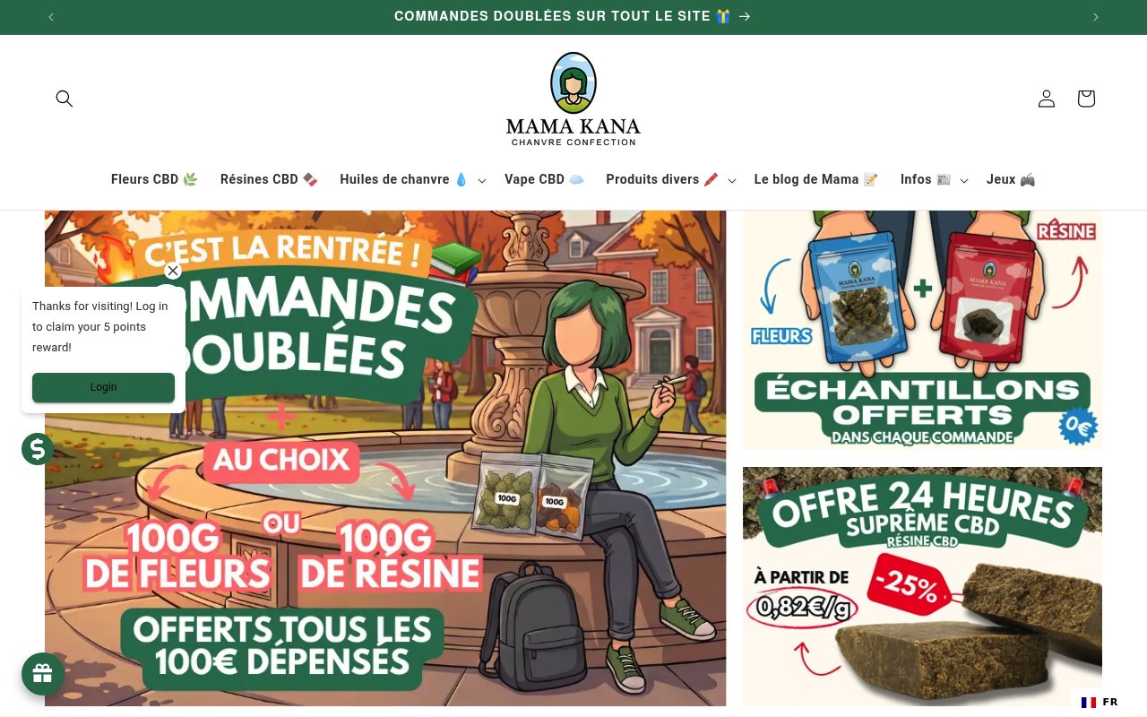 Apercu du site Mama Kana