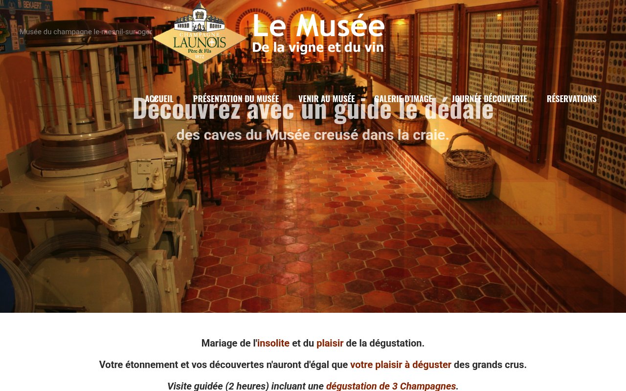 Apercu du site Musée de la Vigne et du Vin