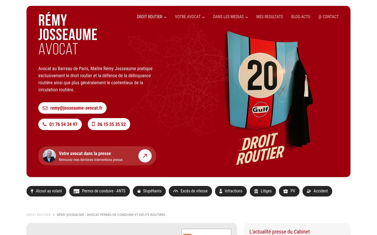 Apercu du site Rémy Josseaume