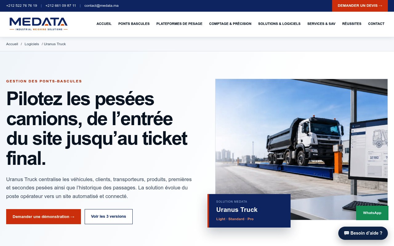 Apercu du site MEDATA