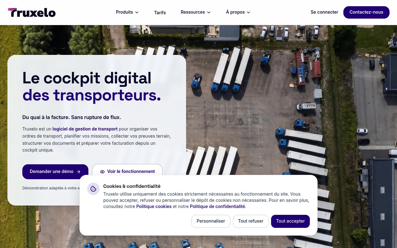 Apercu du site Truxelo