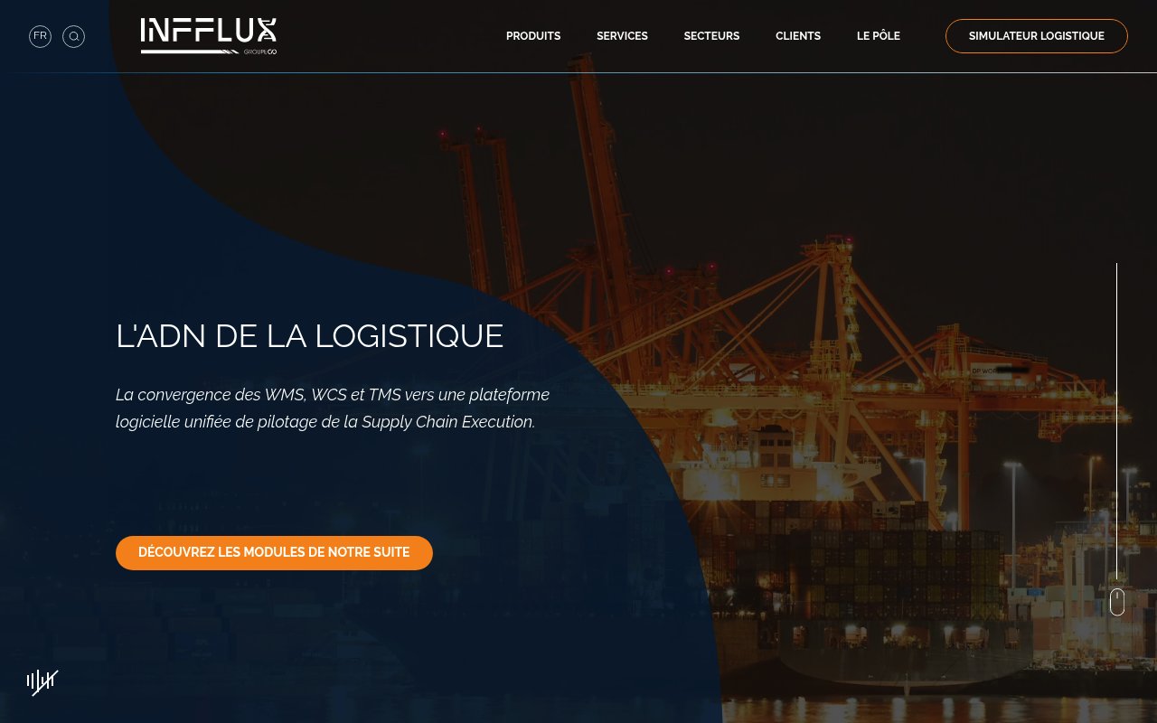 Apercu du site Infflux