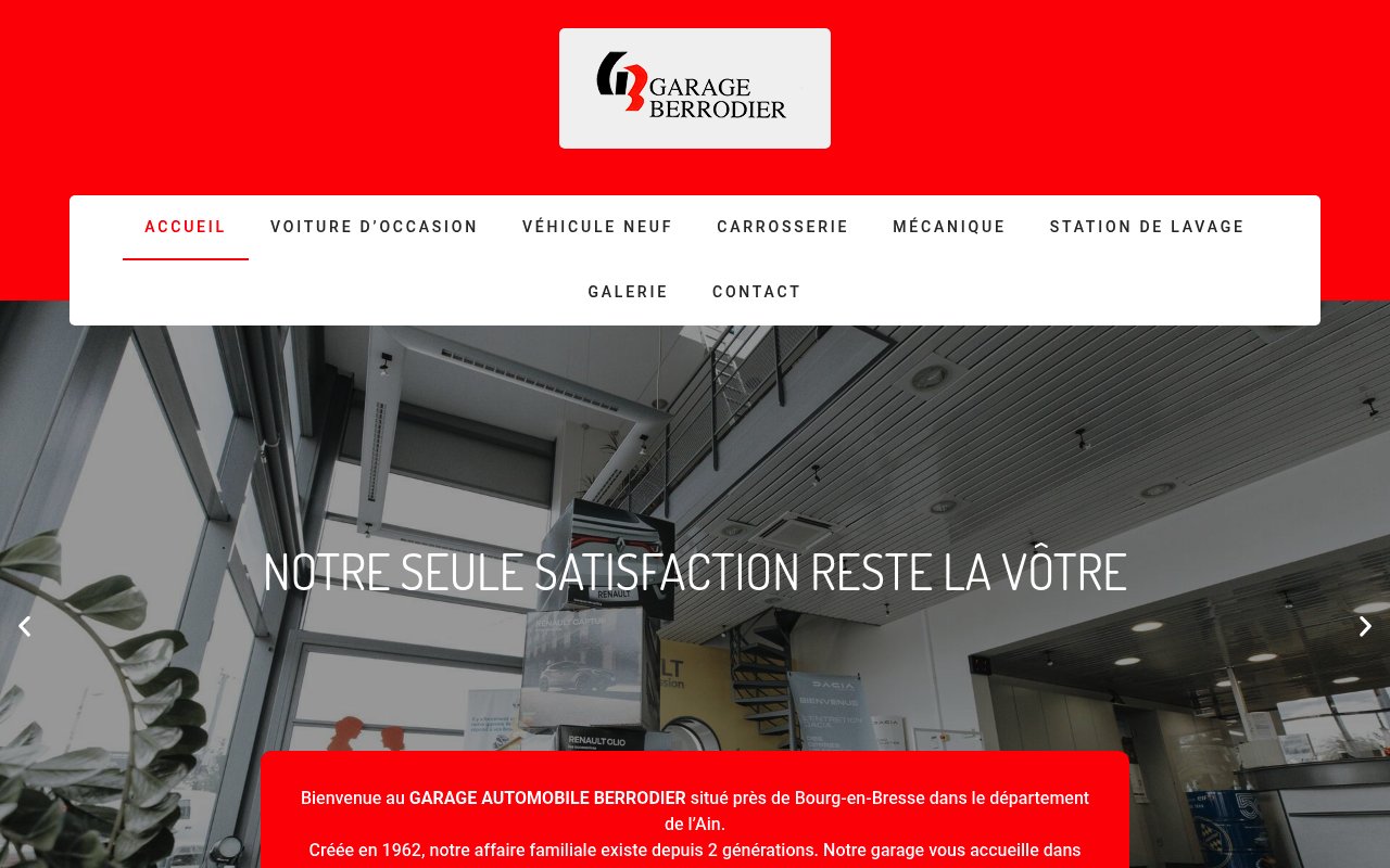Apercu du site Garage Berrodier