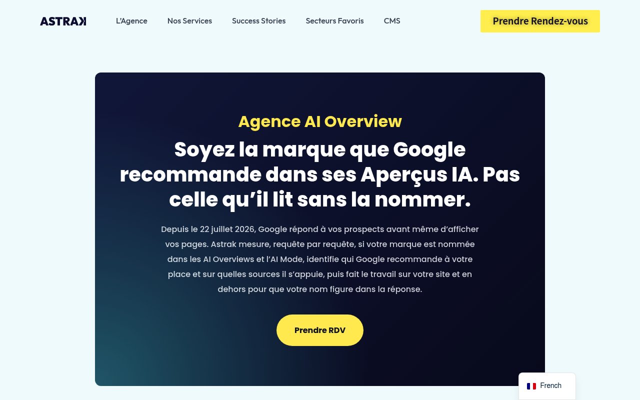 Apercu du site Astrak