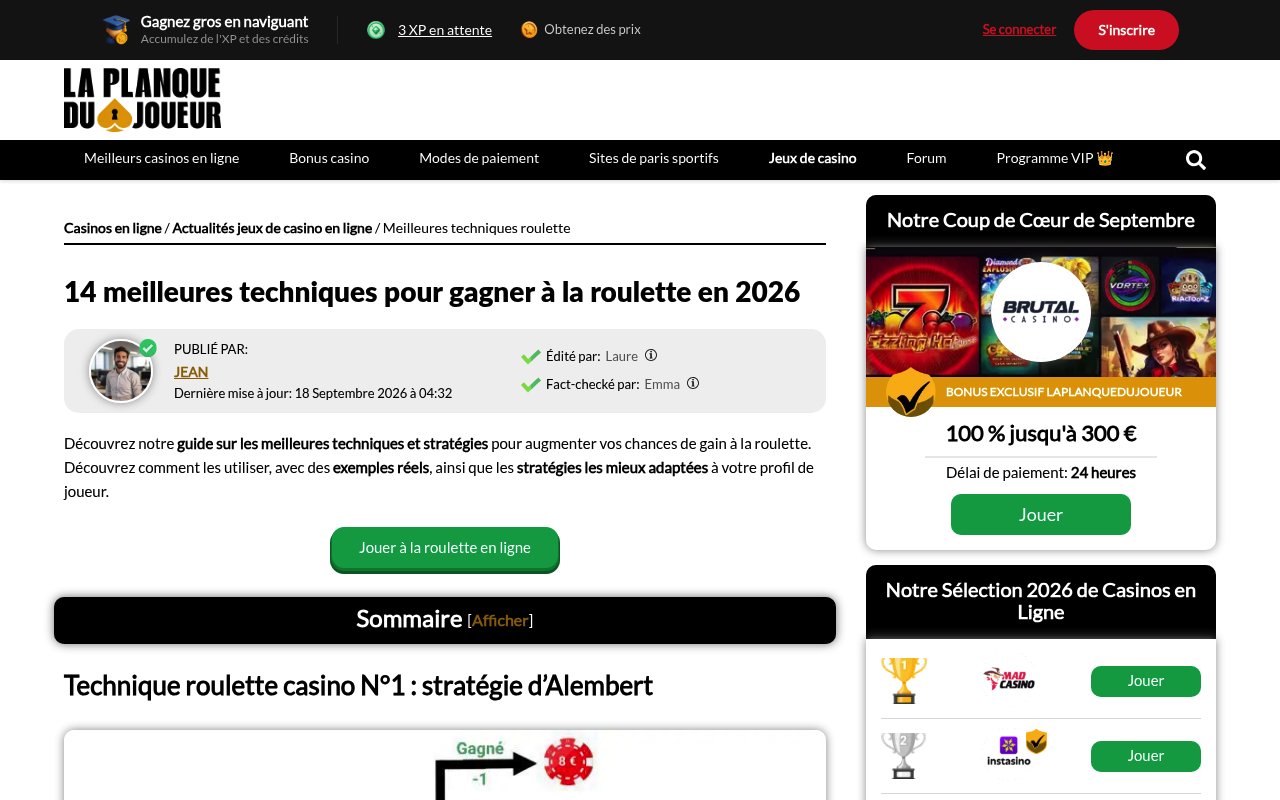 Apercu du site La Planque du Joueur