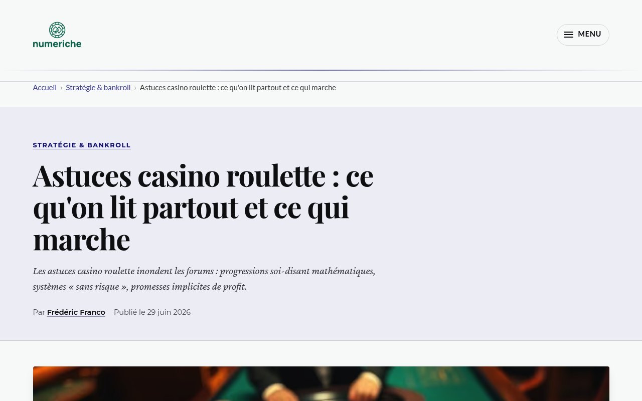Apercu du site Numeriche