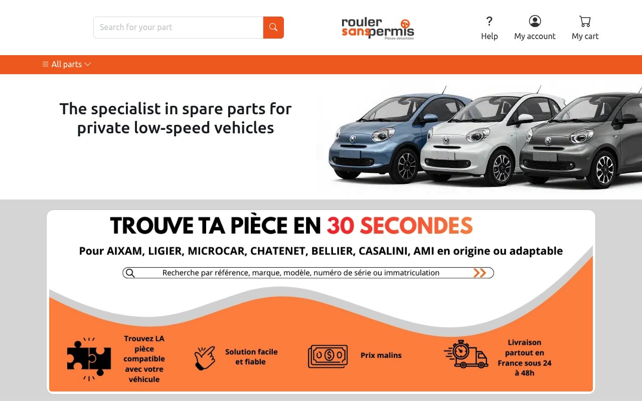 Apercu du site Rouler Sans Permis