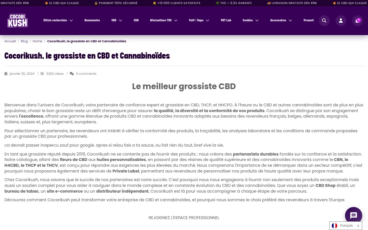 Apercu du site Cocorikush