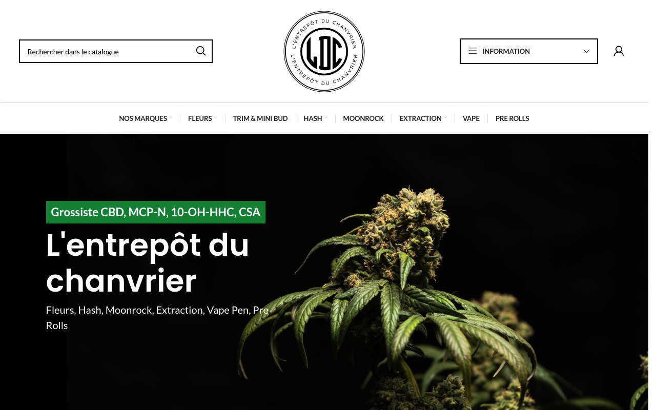 Apercu du site L’Entrepôt du Chanvrier