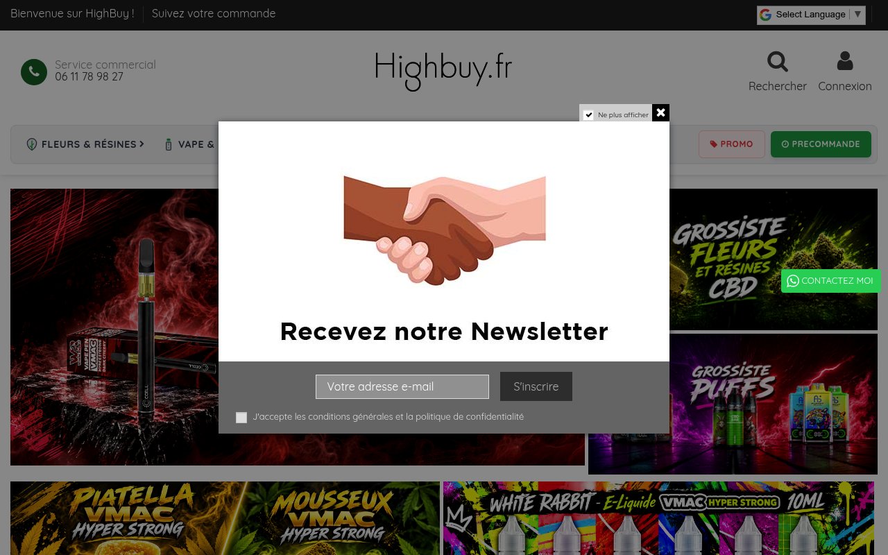 Apercu du site Highbuy