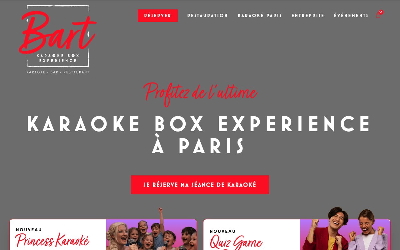 Apercu du site Bart Karaoké Box
