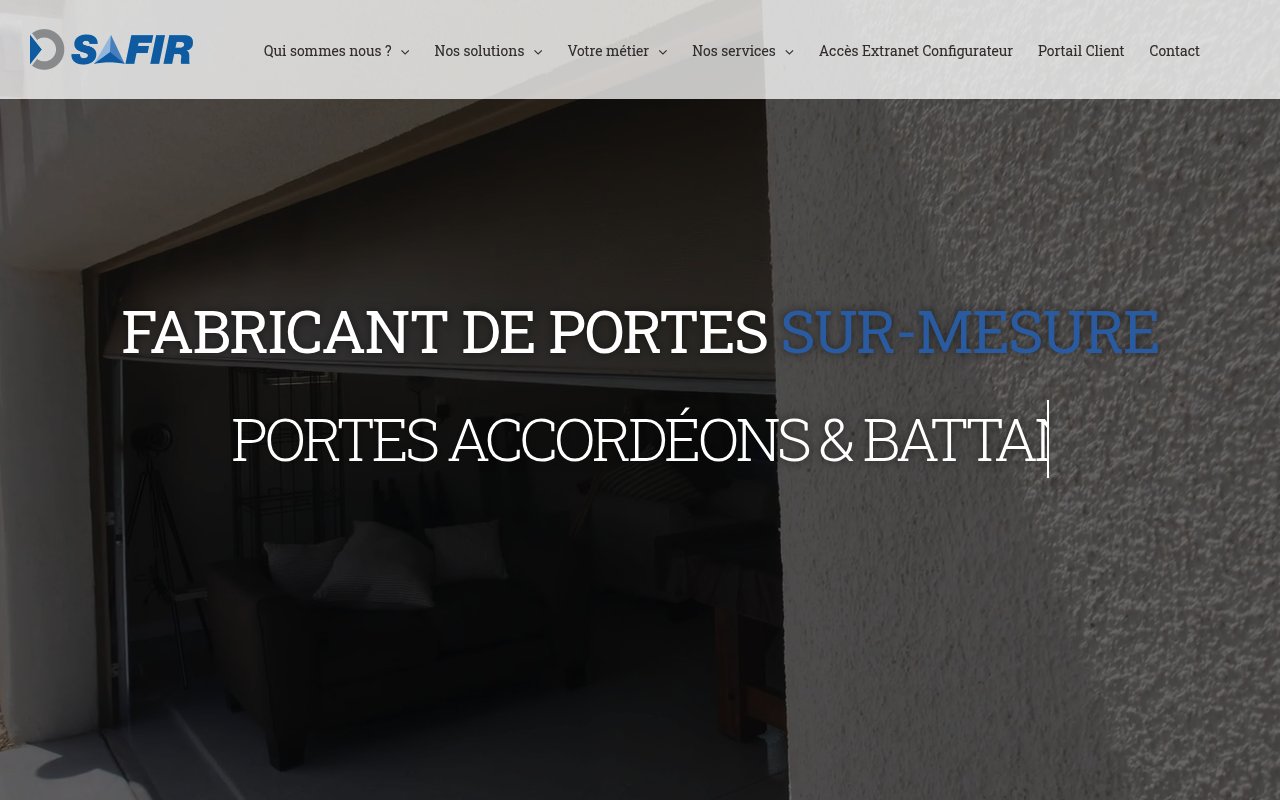 Apercu du site SAFIR