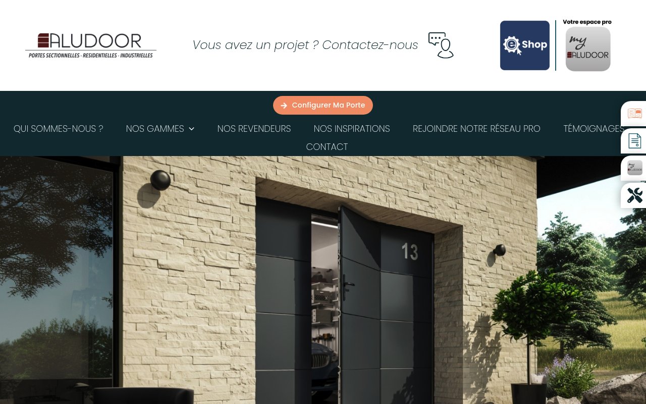 Apercu du site Aludoor