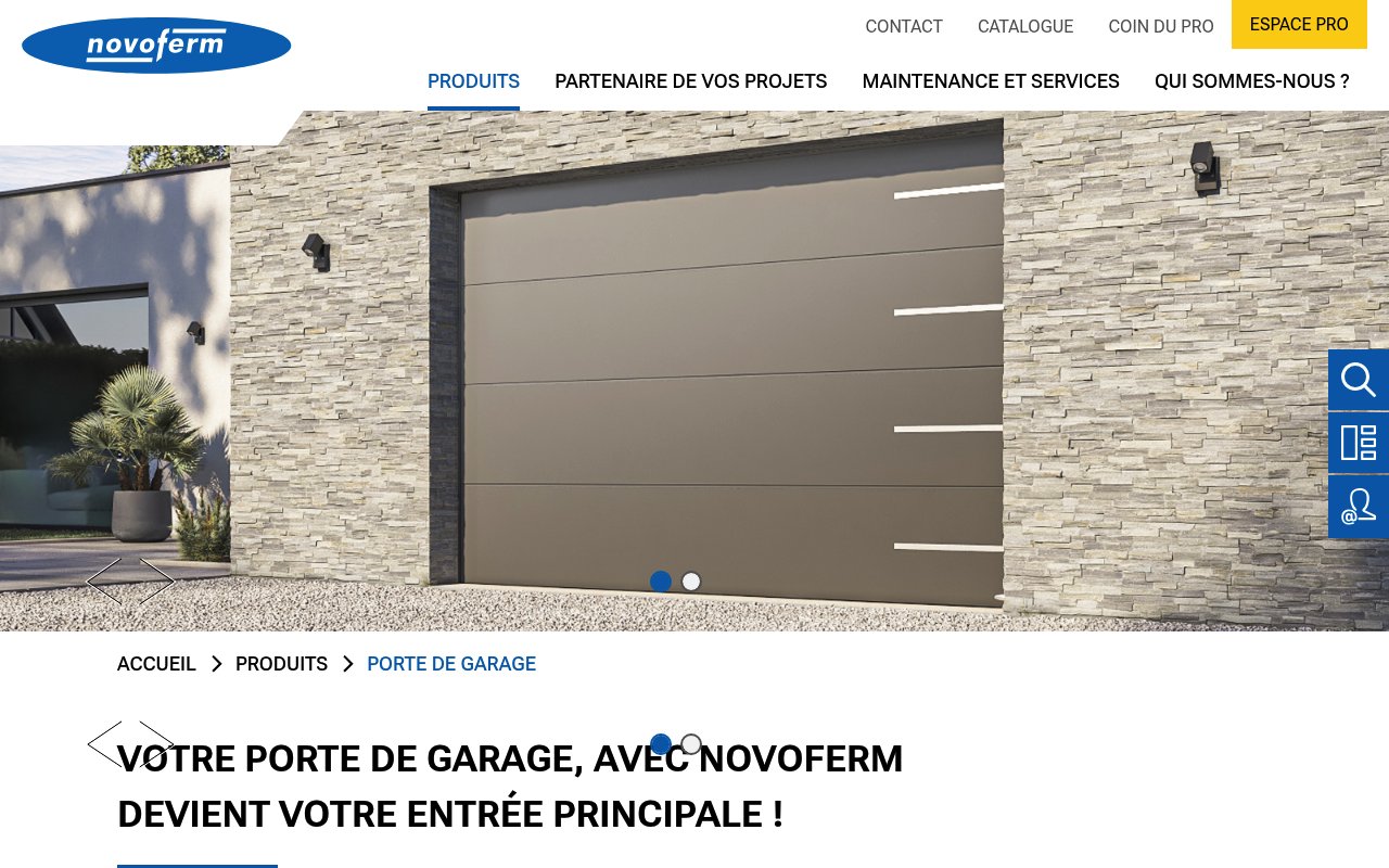 Apercu du site Novoferm France