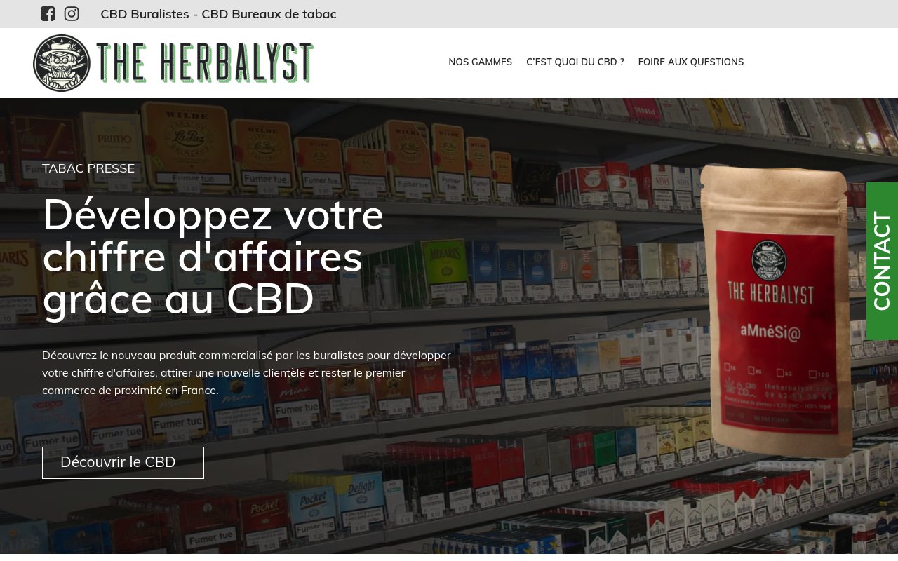 Apercu du site The Herbalyst