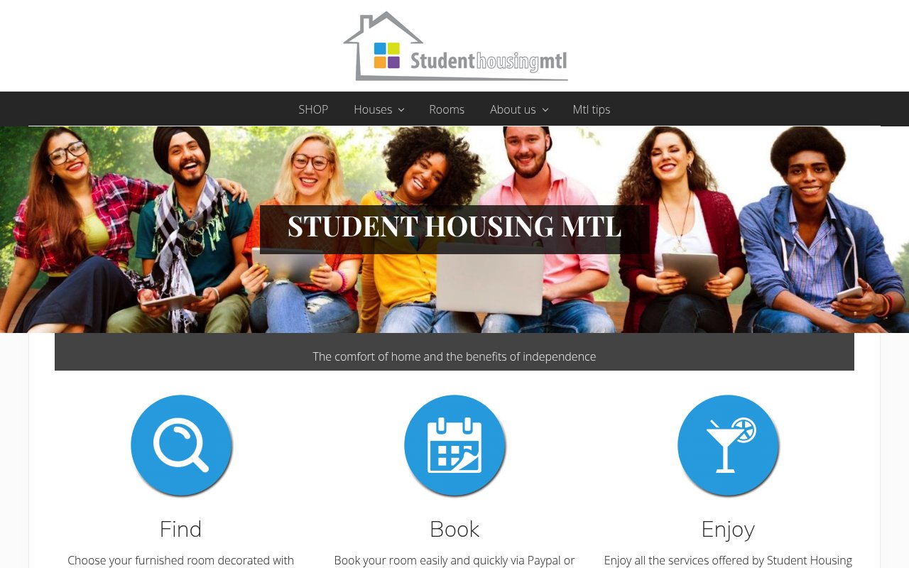 Top 5 Marketplace colocation Montréal 4 Apercu du site Student Housing Mtl
