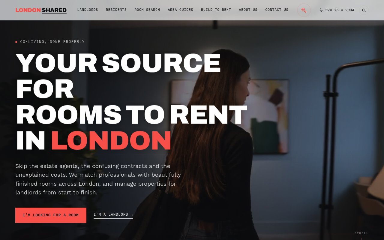 Apercu du site London Shared