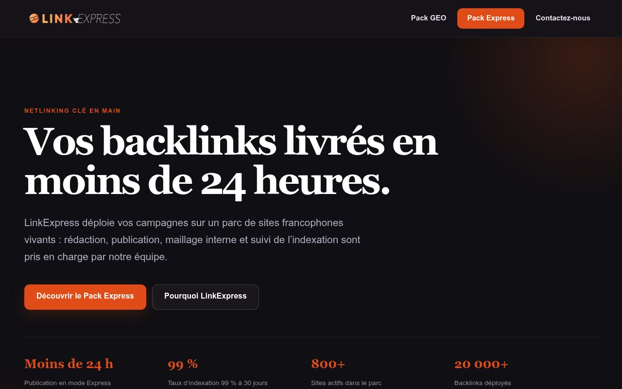 Apercu du site Linkexpress