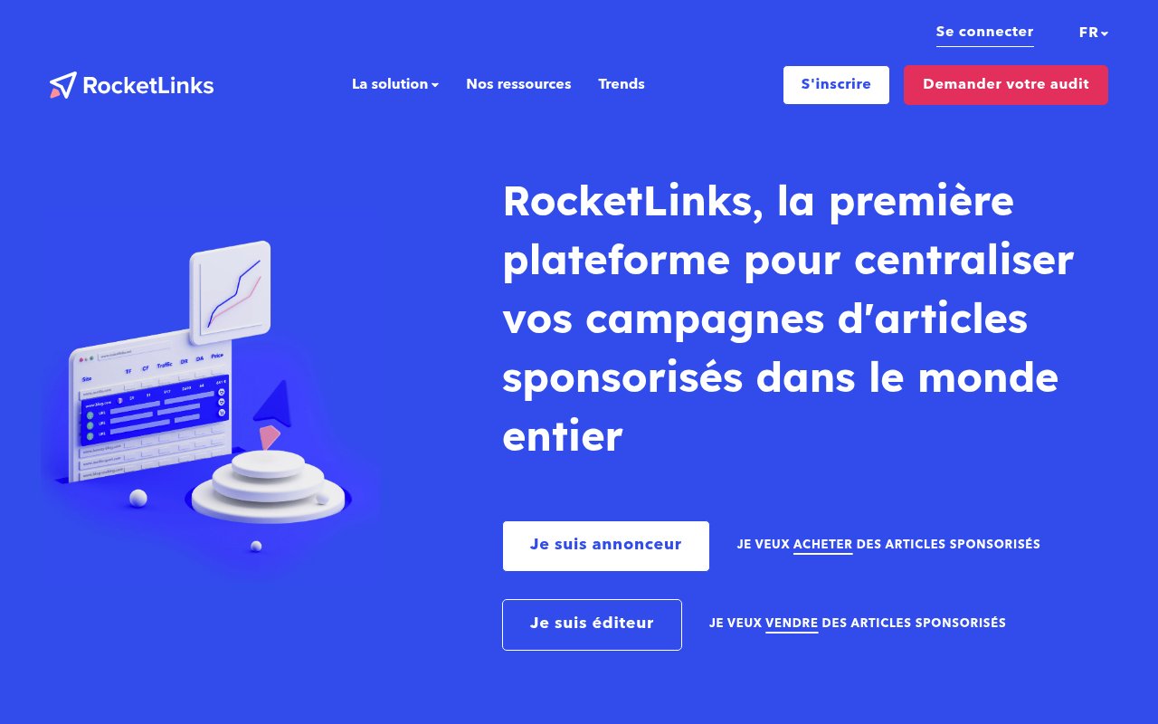 Apercu du site RocketLinks
