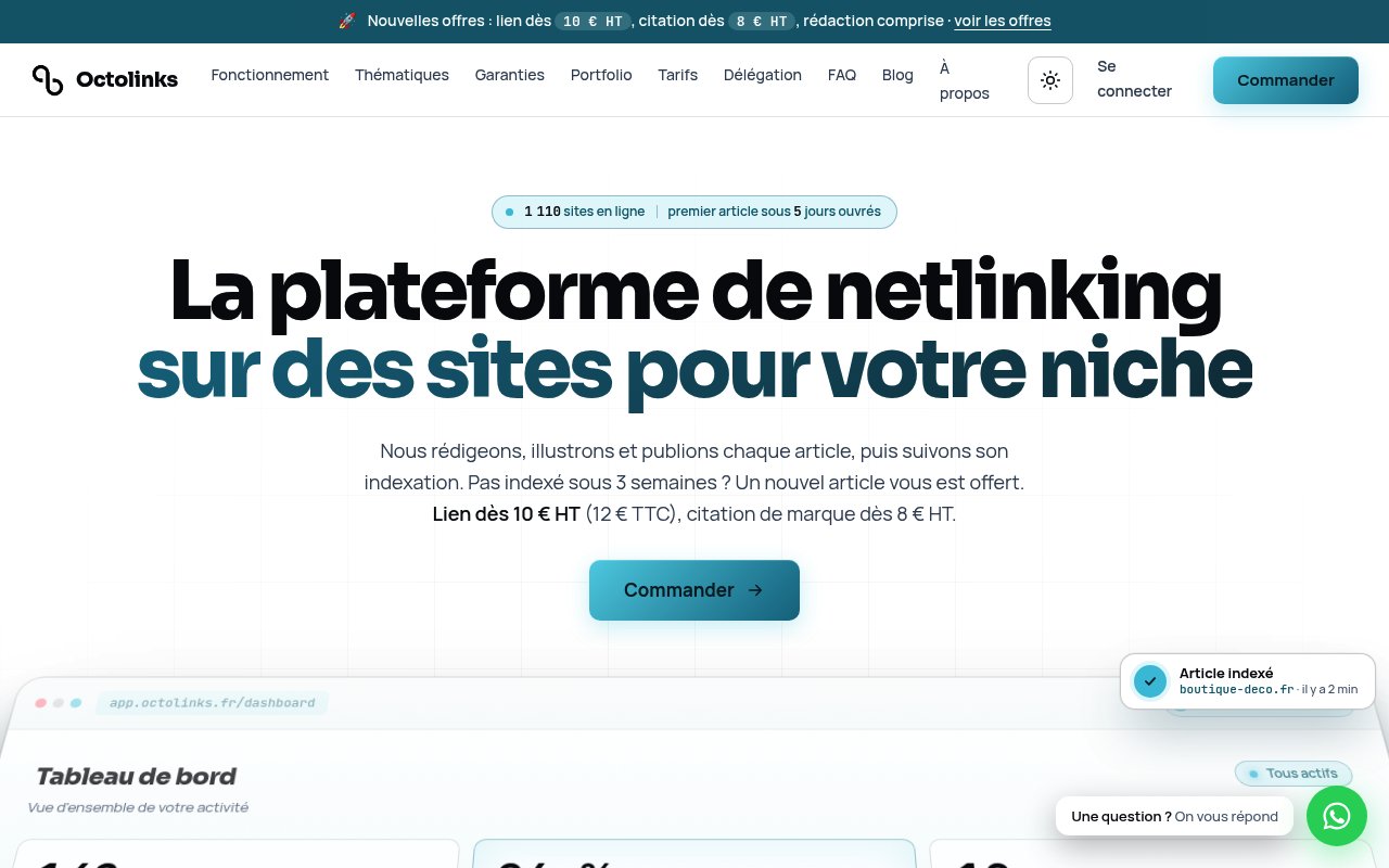 Apercu du site Octolinks.fr