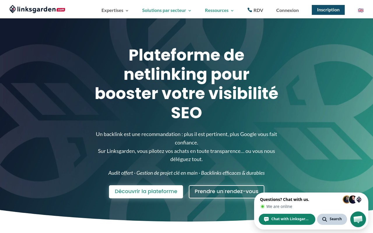 Apercu du site Linksgarden