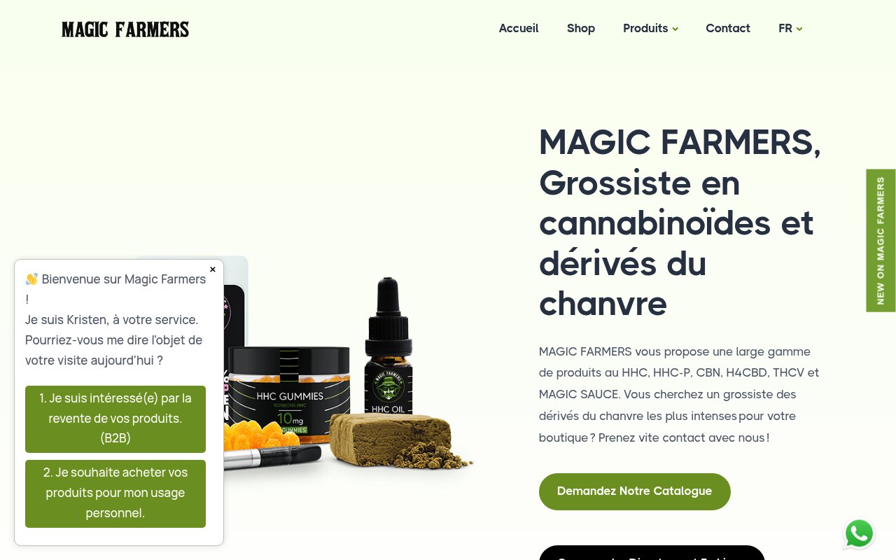 Apercu du site magic-farmers.com