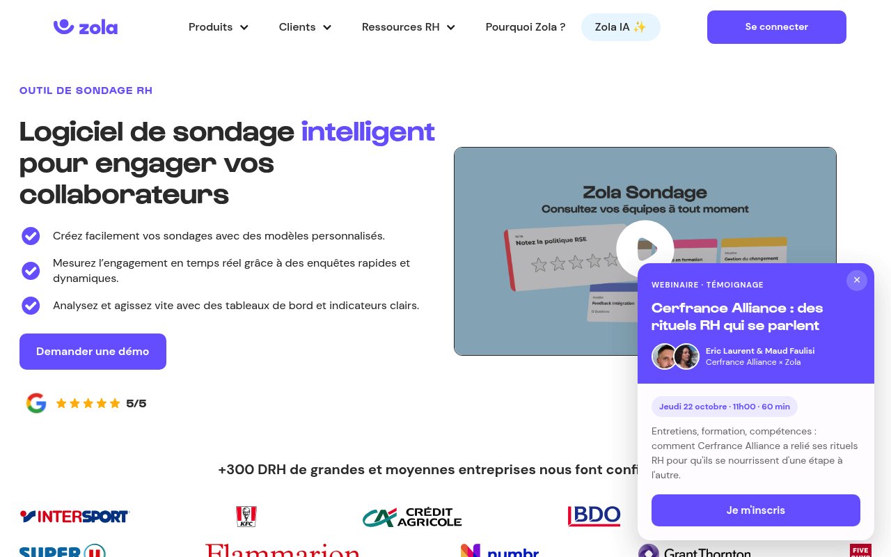Apercu du site Zola