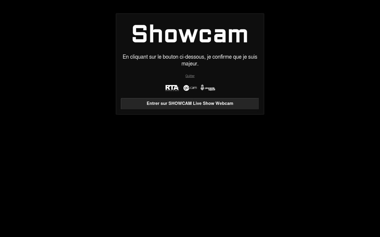 Apercu du site Showcam