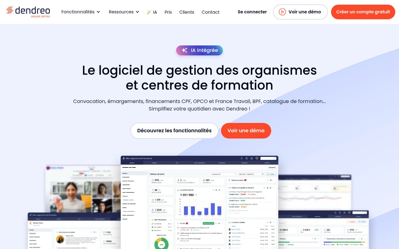 Apercu du site Dendreo