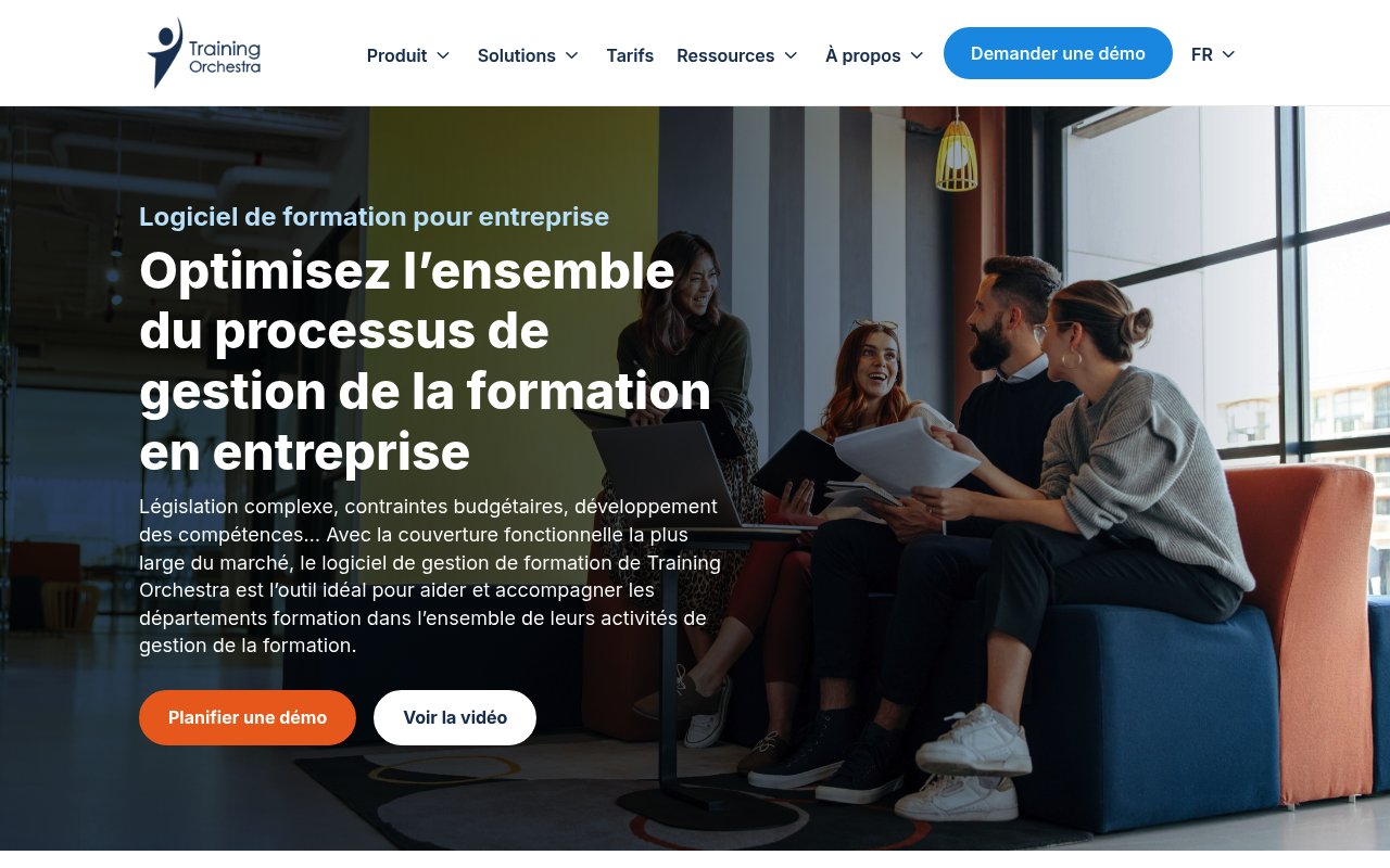 Apercu du site Training Orchestra