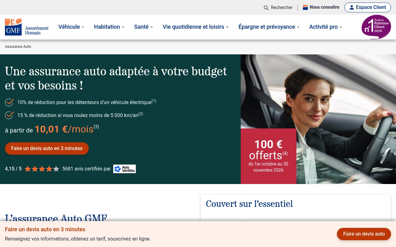 Apercu du site GMF