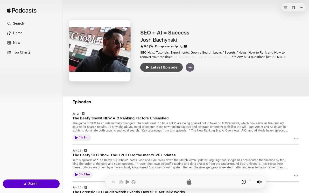 Aperçu du site SEO + AI = Success