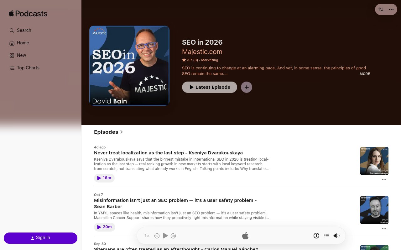Aperçu du site SEO in 2026