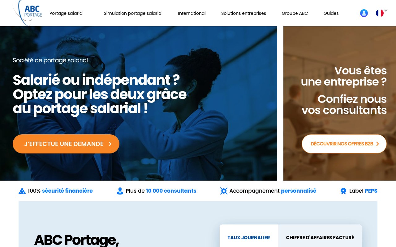 Apercu du site ABC Portage