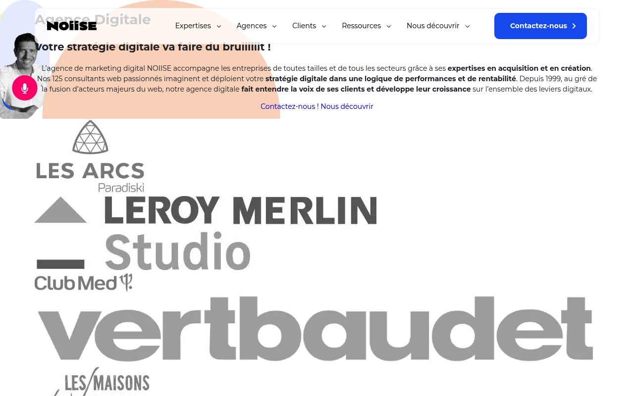 Apercu du site NOIISE