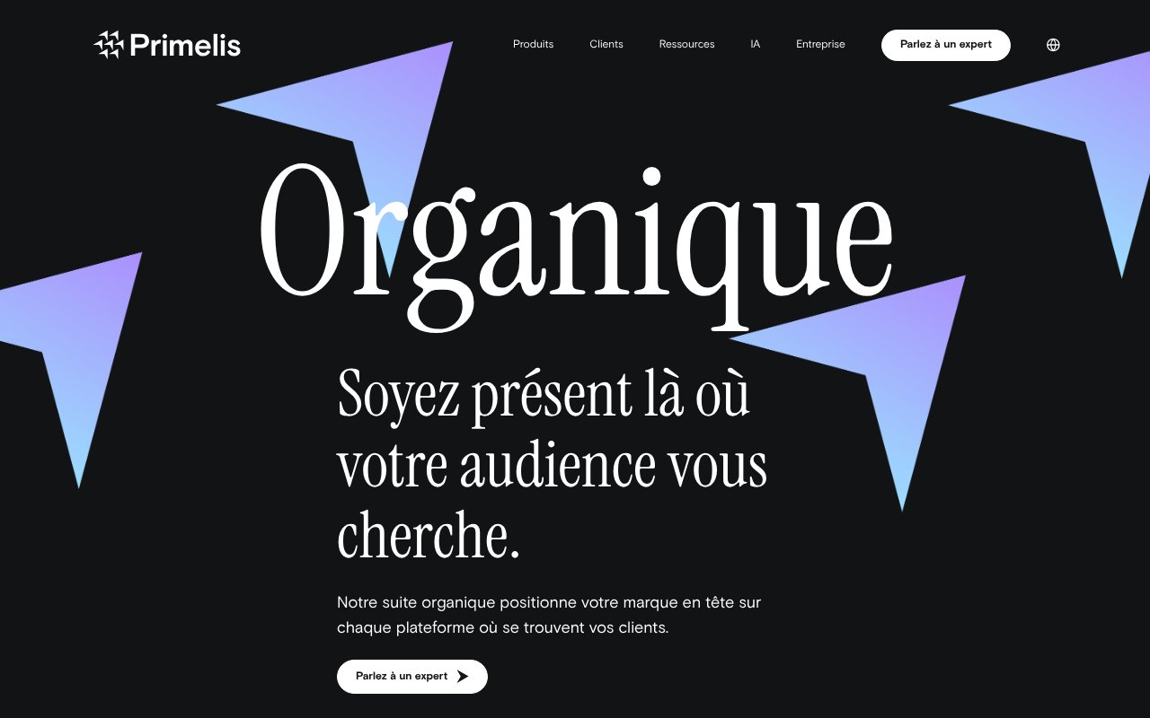 Apercu du site Primelis