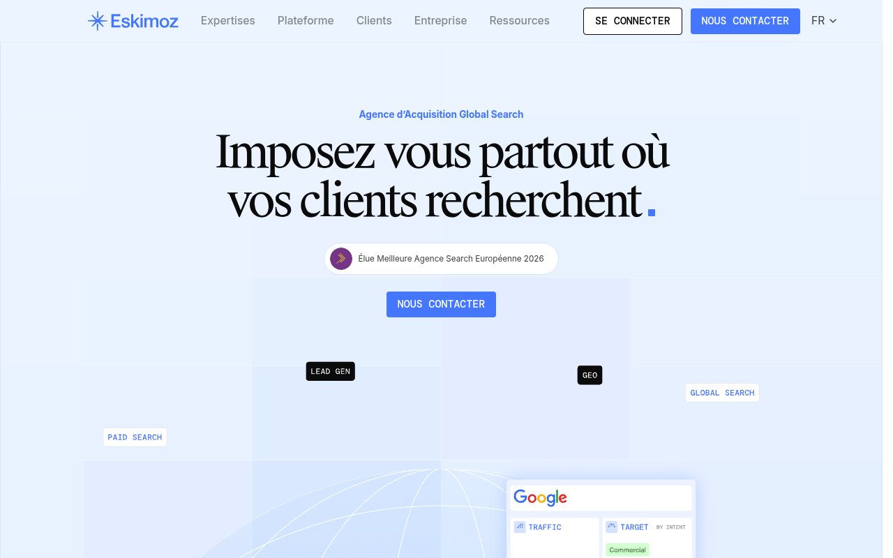 Apercu du site Eskimoz