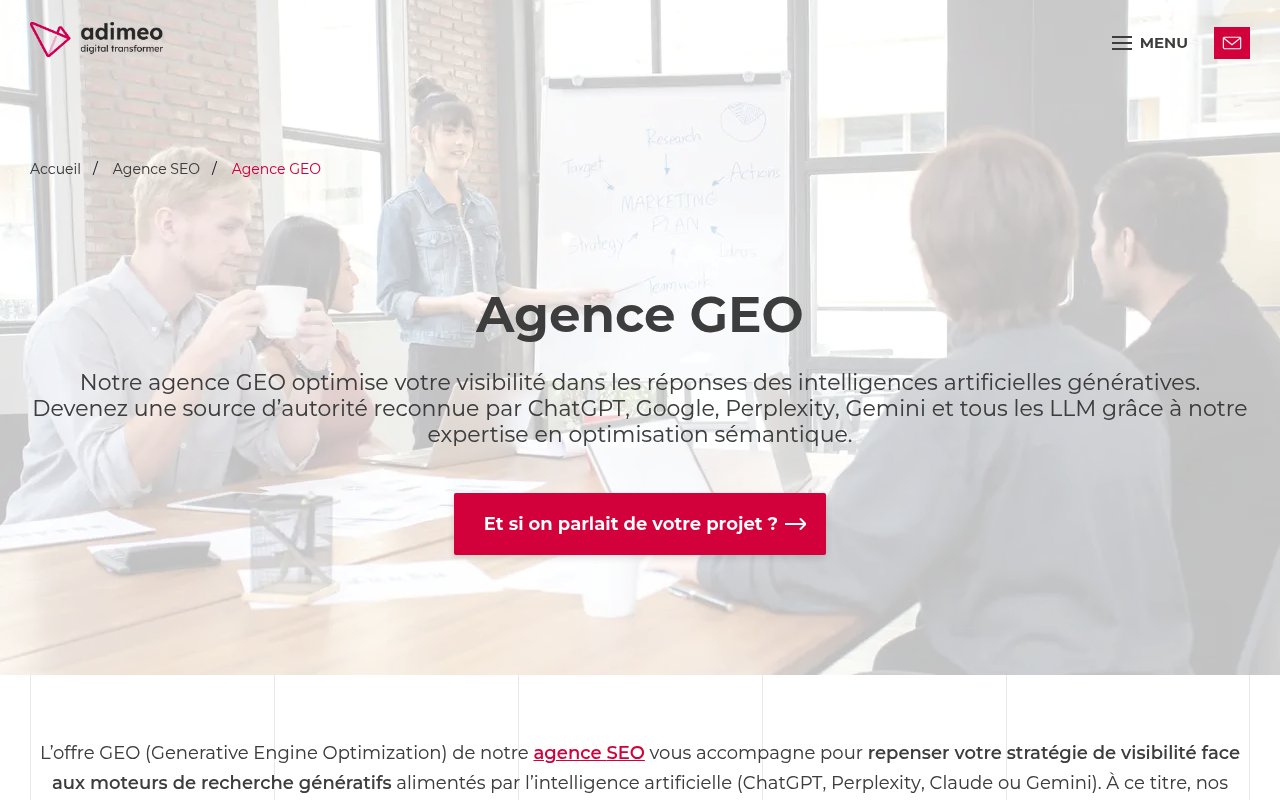 Apercu du site Adimeo