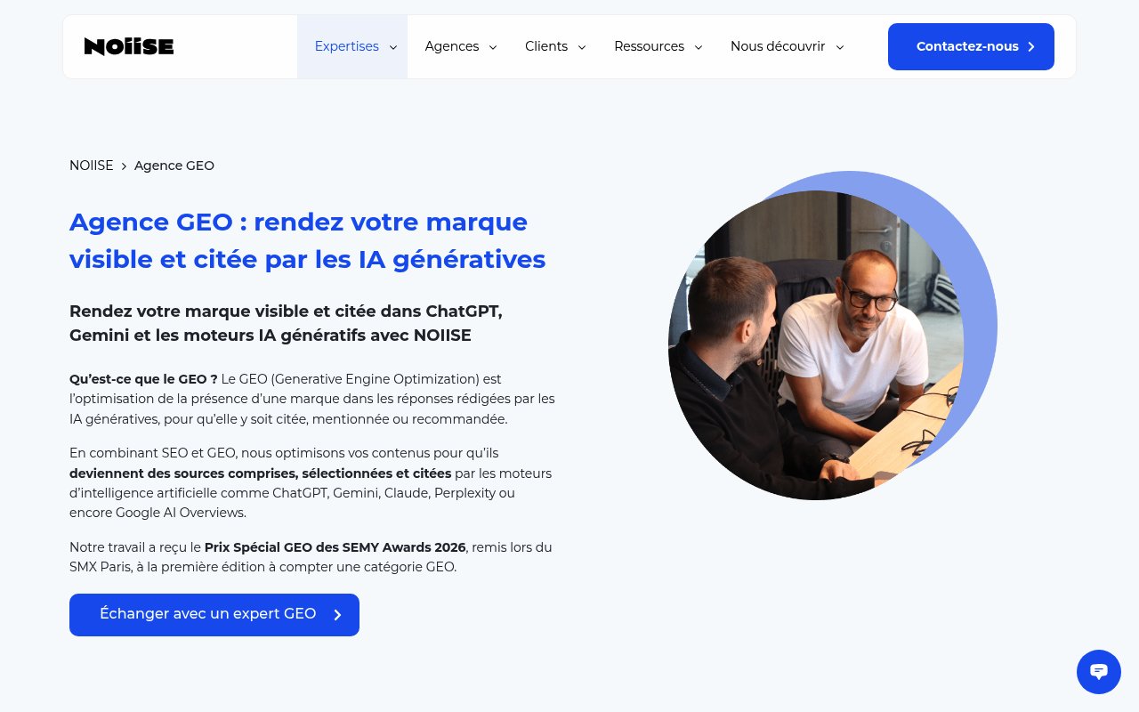 Apercu du site NOIISE