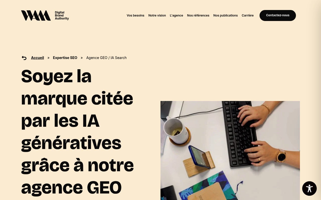 Apercu du site Agence WAM