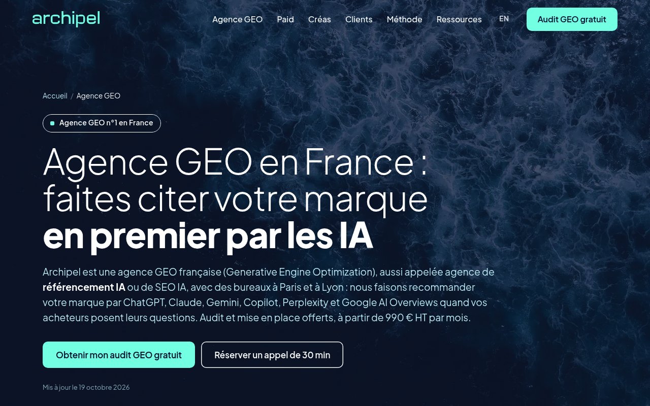 Apercu du site Archipel