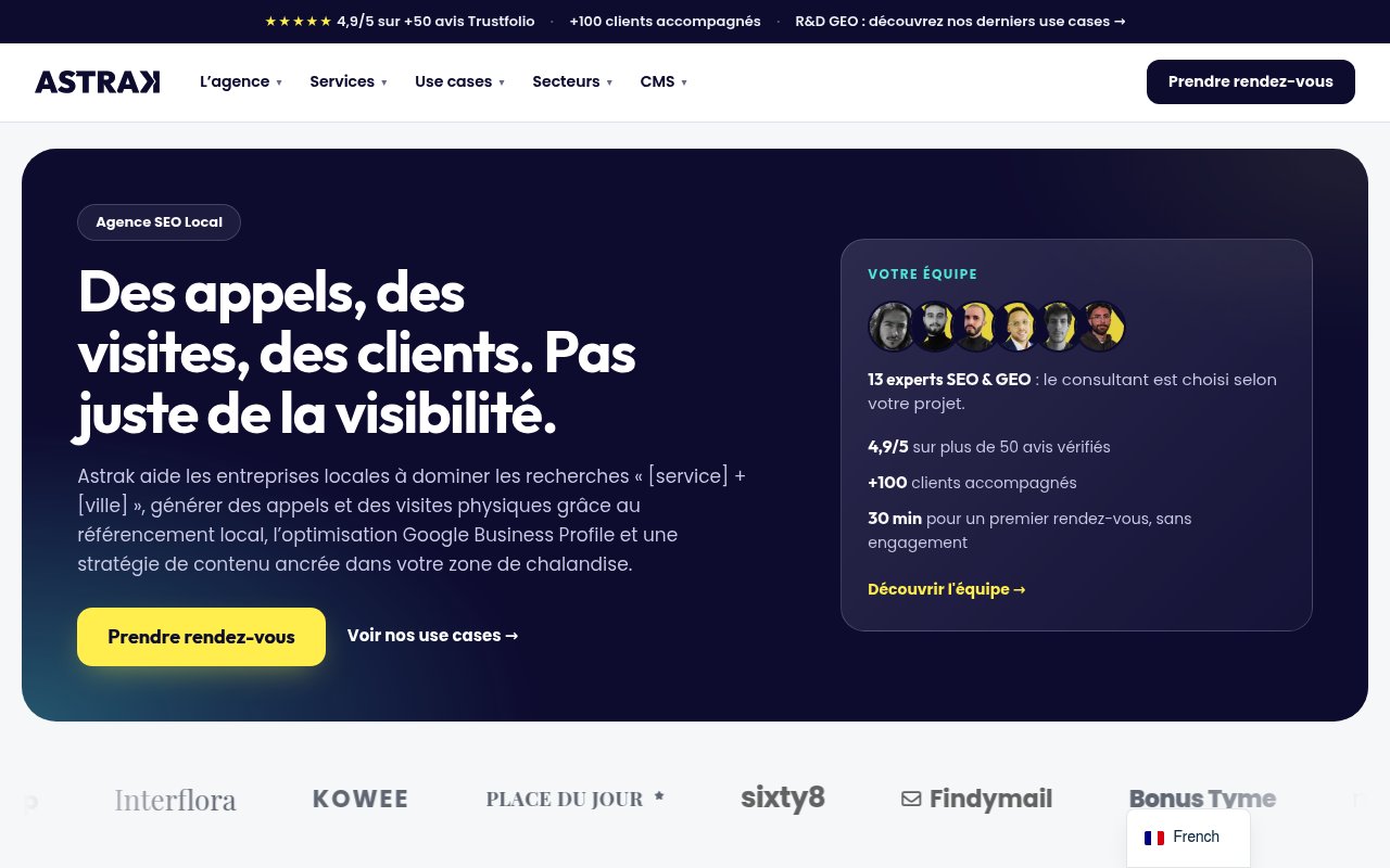 Apercu du site Astrak