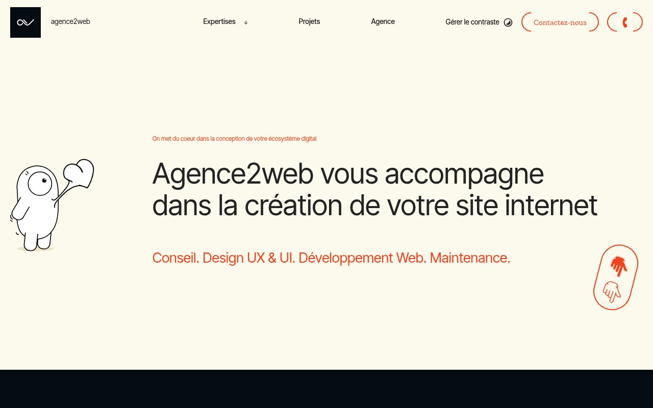 Apercu du site Agence2Web