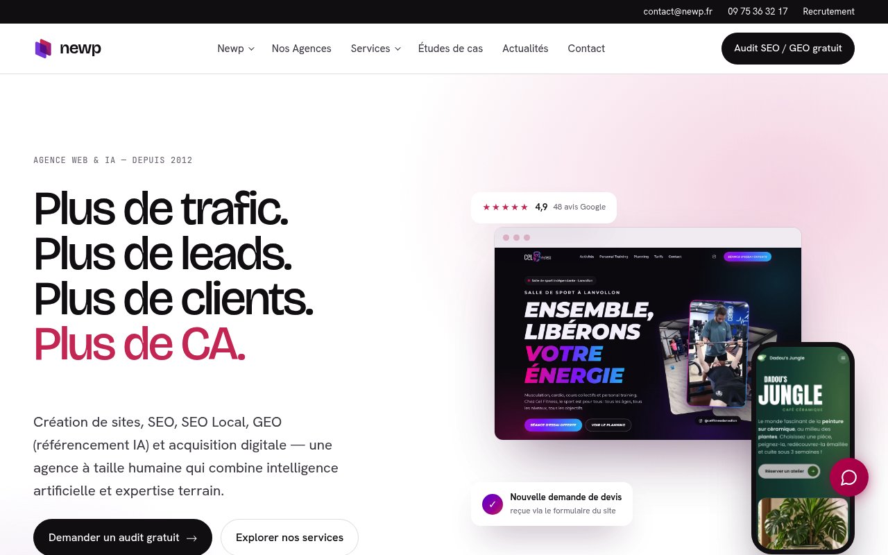 Apercu du site Newp