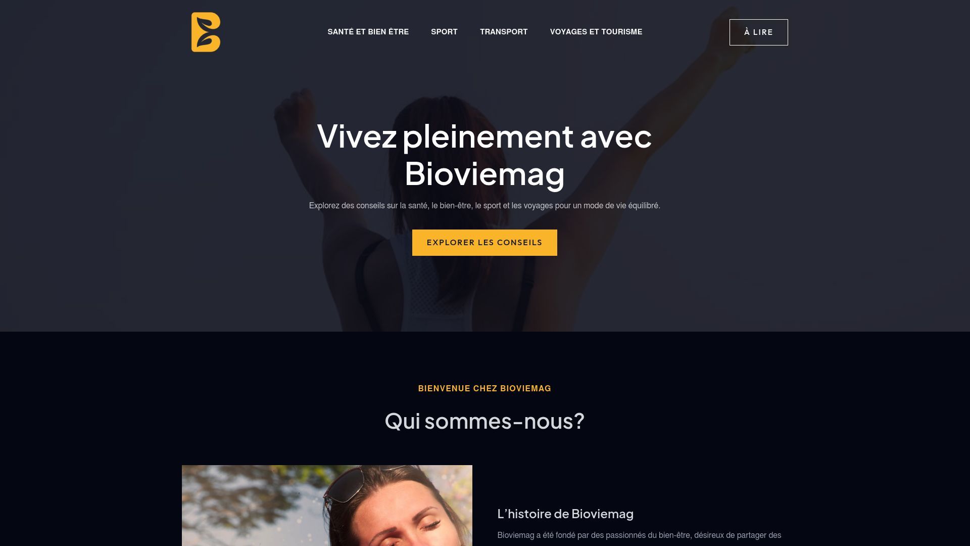 Aperçu de bioviemag.com