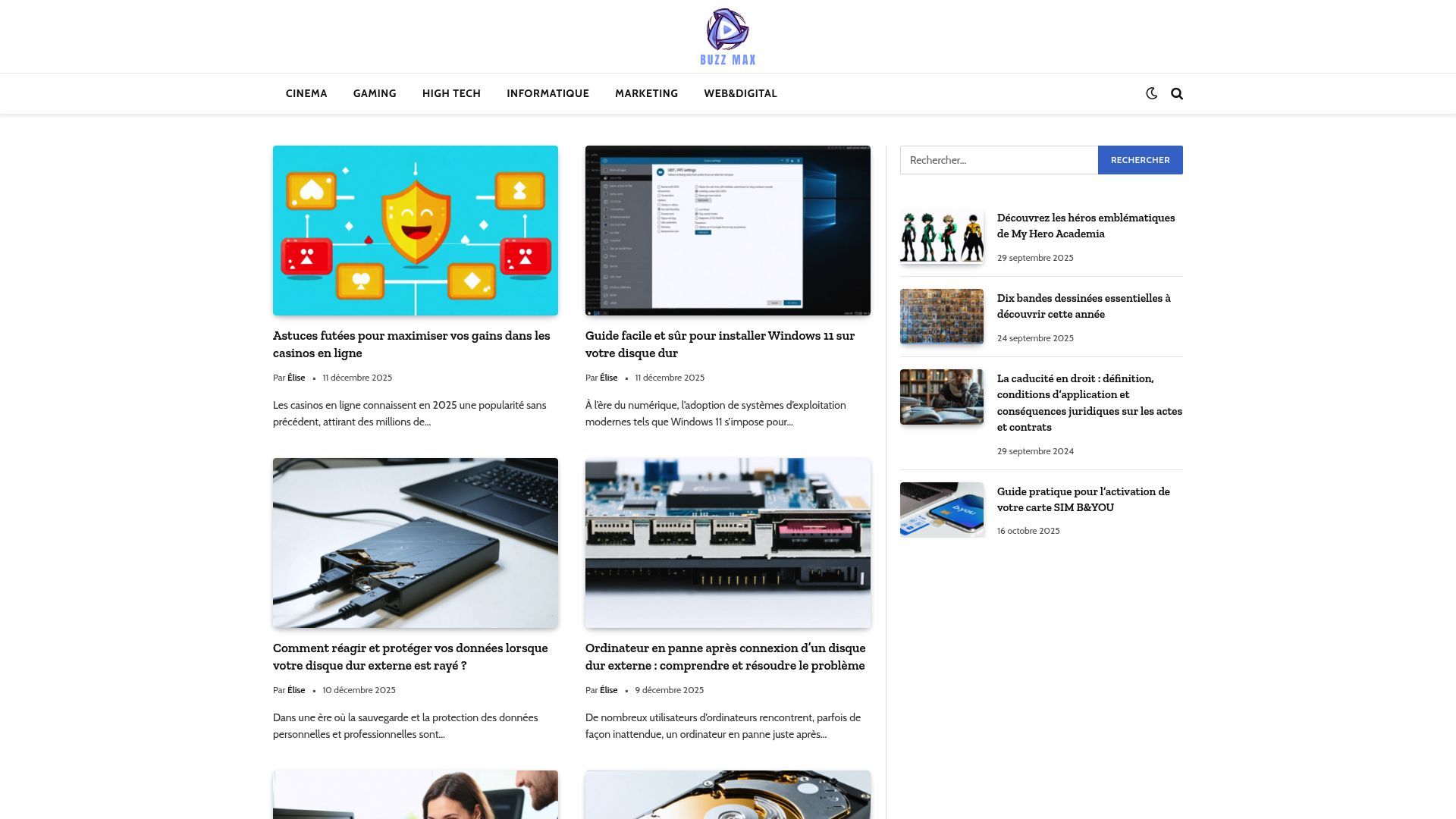 Aperçu de buzzmax.fr