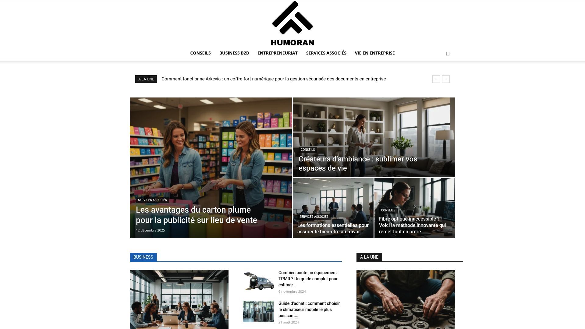 Aperçu de humoran.com